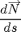 $$ \frac{d \overrightarrow N}{ds} $$