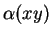 $ \alpha(xy)$
