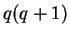 $ q(q+1)$