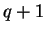 $ q+1$