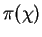 $ \pi(\chi)$