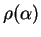 $ \rho(\alpha)$