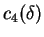 $ c_4(\delta)$