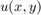 $u(x,y)$