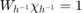 $W_{h^{-1}}\chi_{h^{-1}}=1$