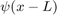 $\psi(x-L)$